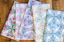 Pink & Saltwater Mosaic  Tea Towel
