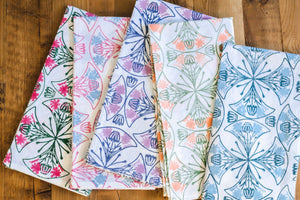 Pink & Saltwater Mosaic  Tea Towel
