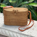 Ata Vine Cross Body Tote Bag with Flat Top