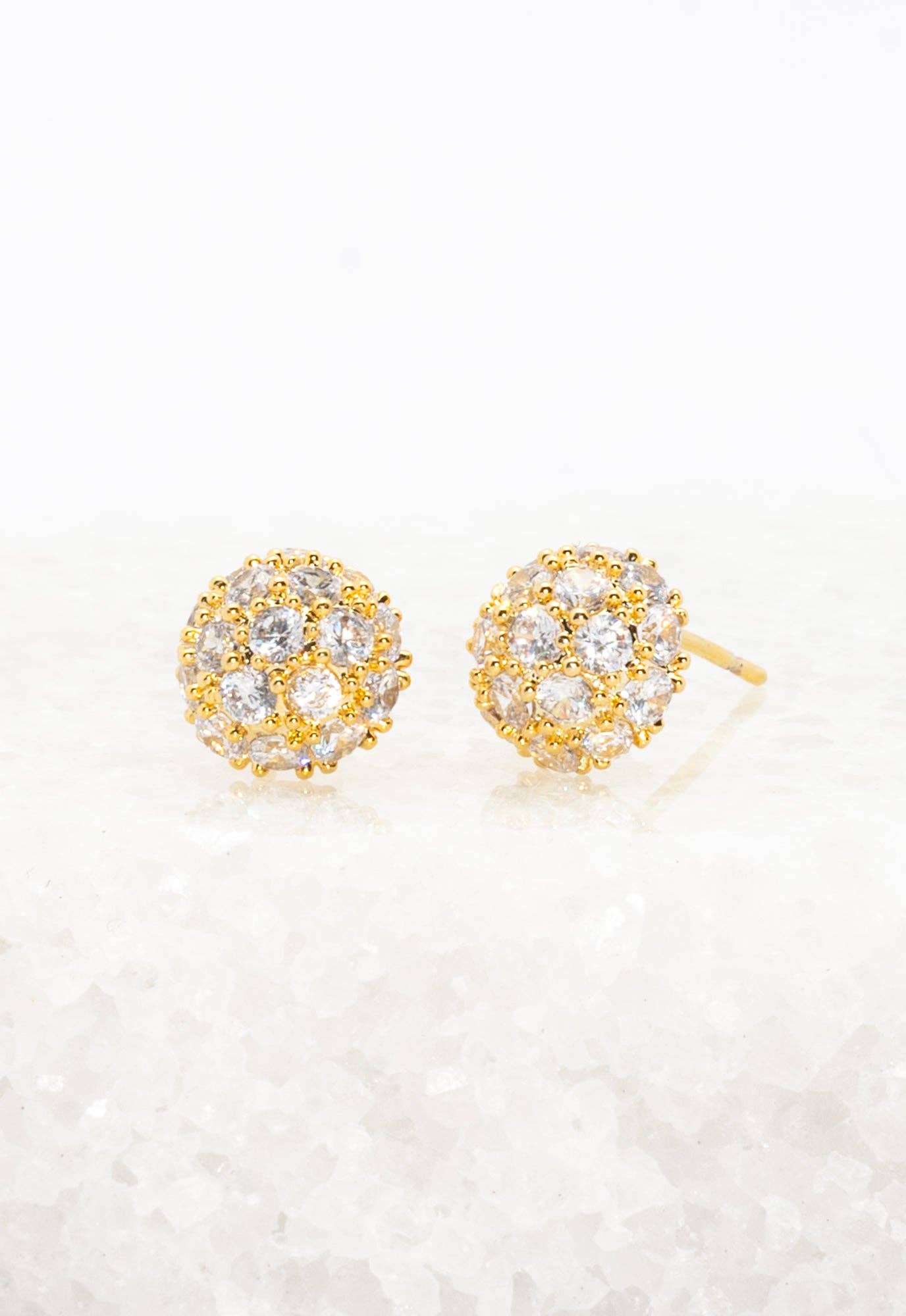 Lustre Bloom Studs in Gold