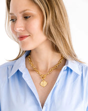 Gold Intaglio Bee Front Toggle Necklace