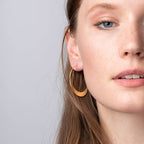Crescent Hoop - Gold Vermeil