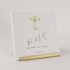 Brass card holder