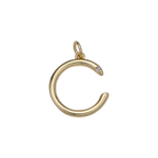 Large Letter with Diamond Accent
