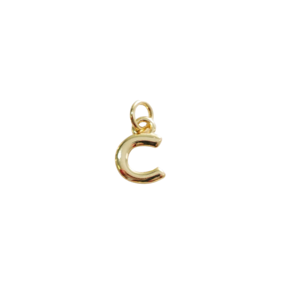 Gold Letter Charm Collection