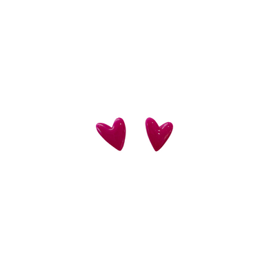 Heart Stud Magenta