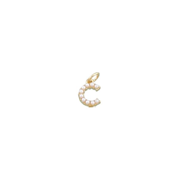 Pearl Letter Charm Collection