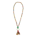 Kantha Tassel Necklace