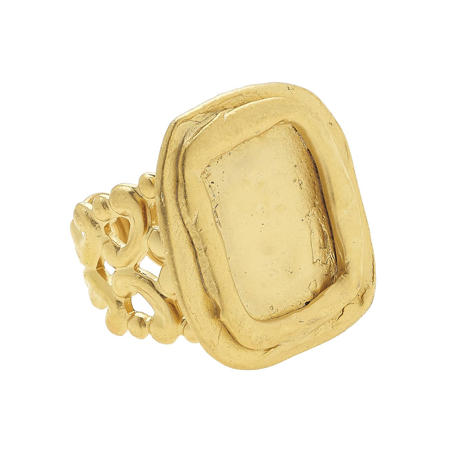 Handcast Gold Adjustable Ring | Susan Shaw