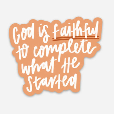 God Is Faithful Sticker