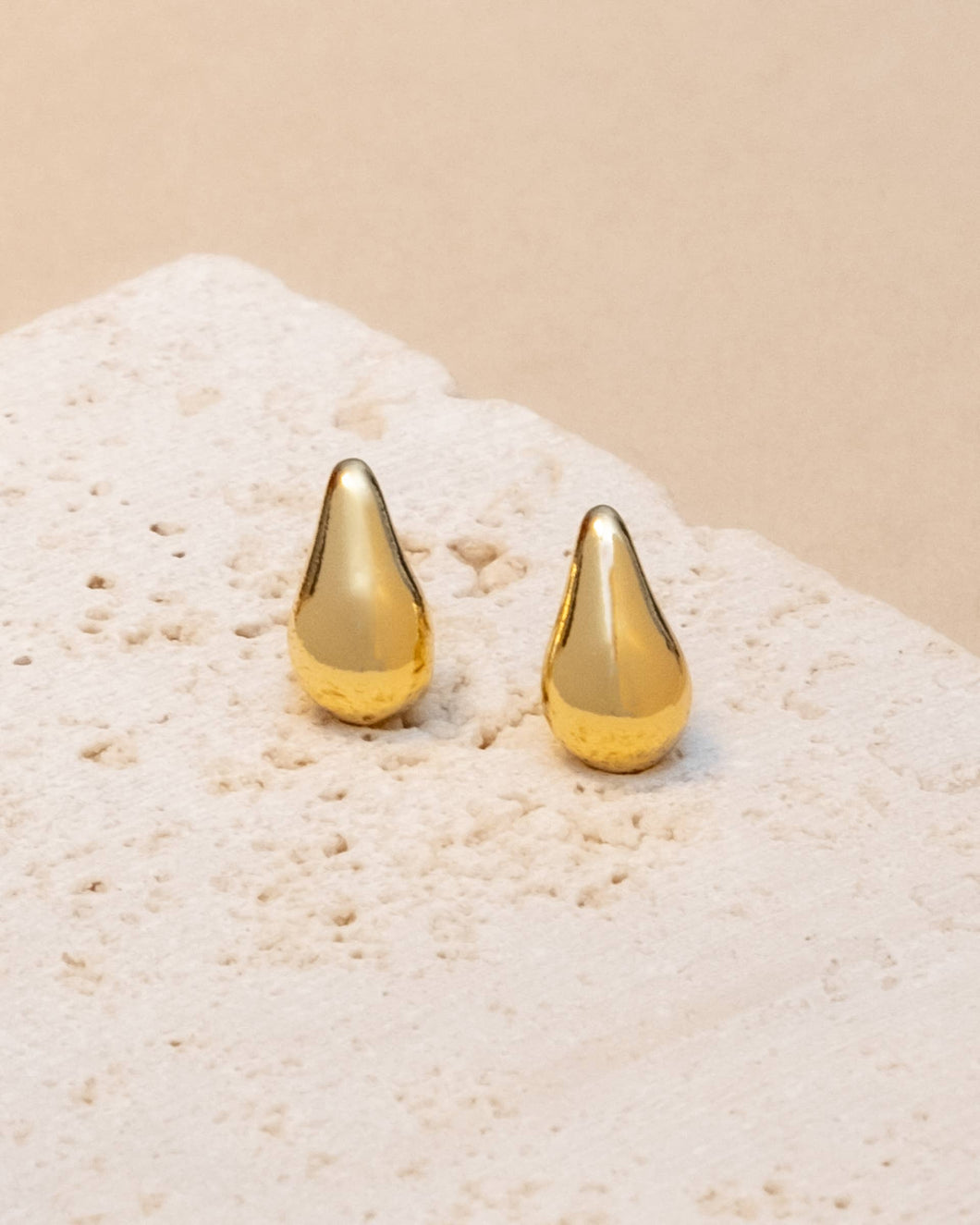Gold Mini Drop Stud Earring
