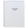 You're Simply The Best Greeting Card
