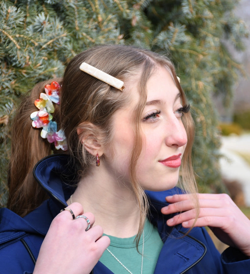 Heart Acetate Hair Claw