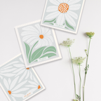 Set of 3 Swedish Dishcloth: Daisy Combo