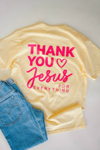 Thank You Jesus Tee Butter Yellow | Women's Tee