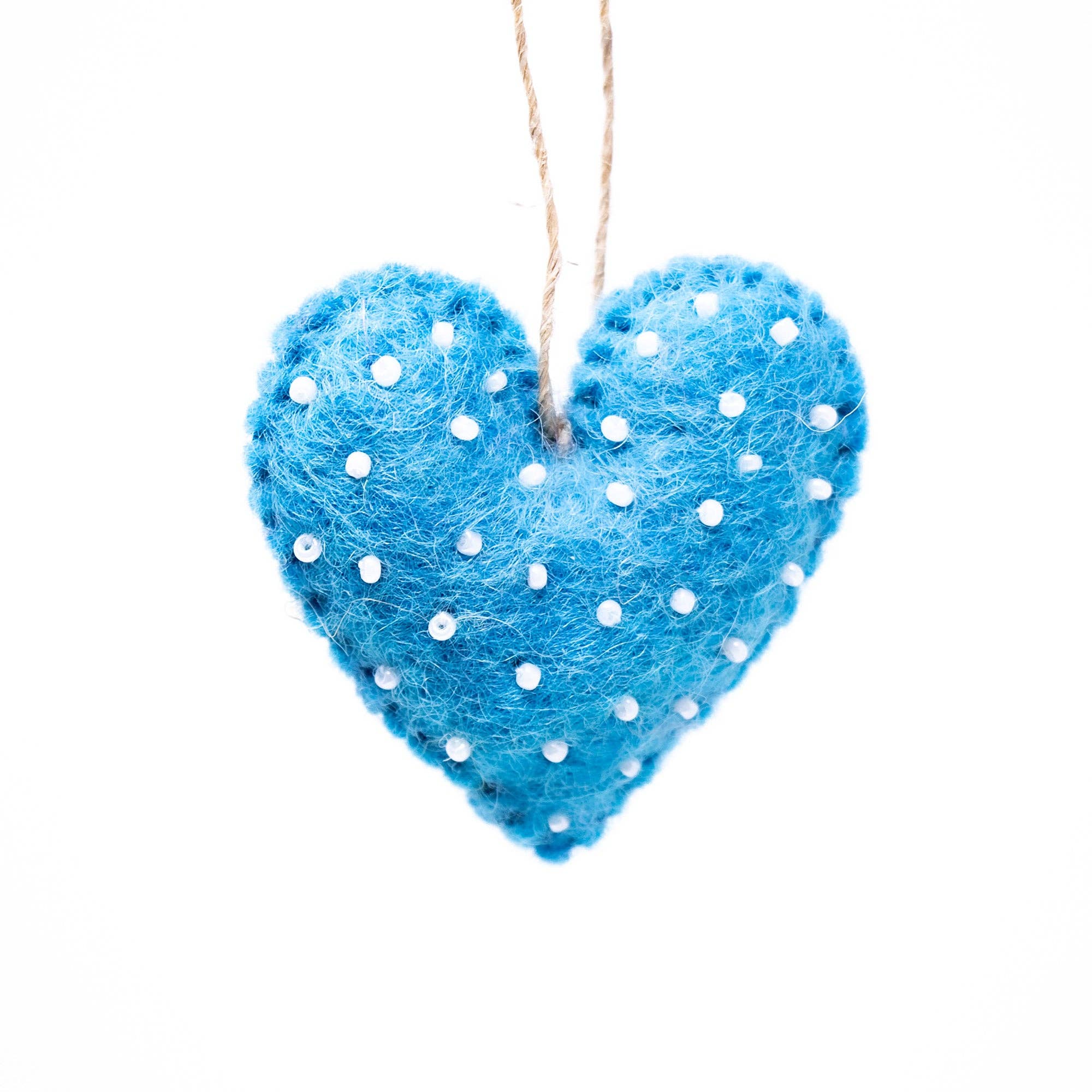 Handmade Mini Hearts Felt Ornaments