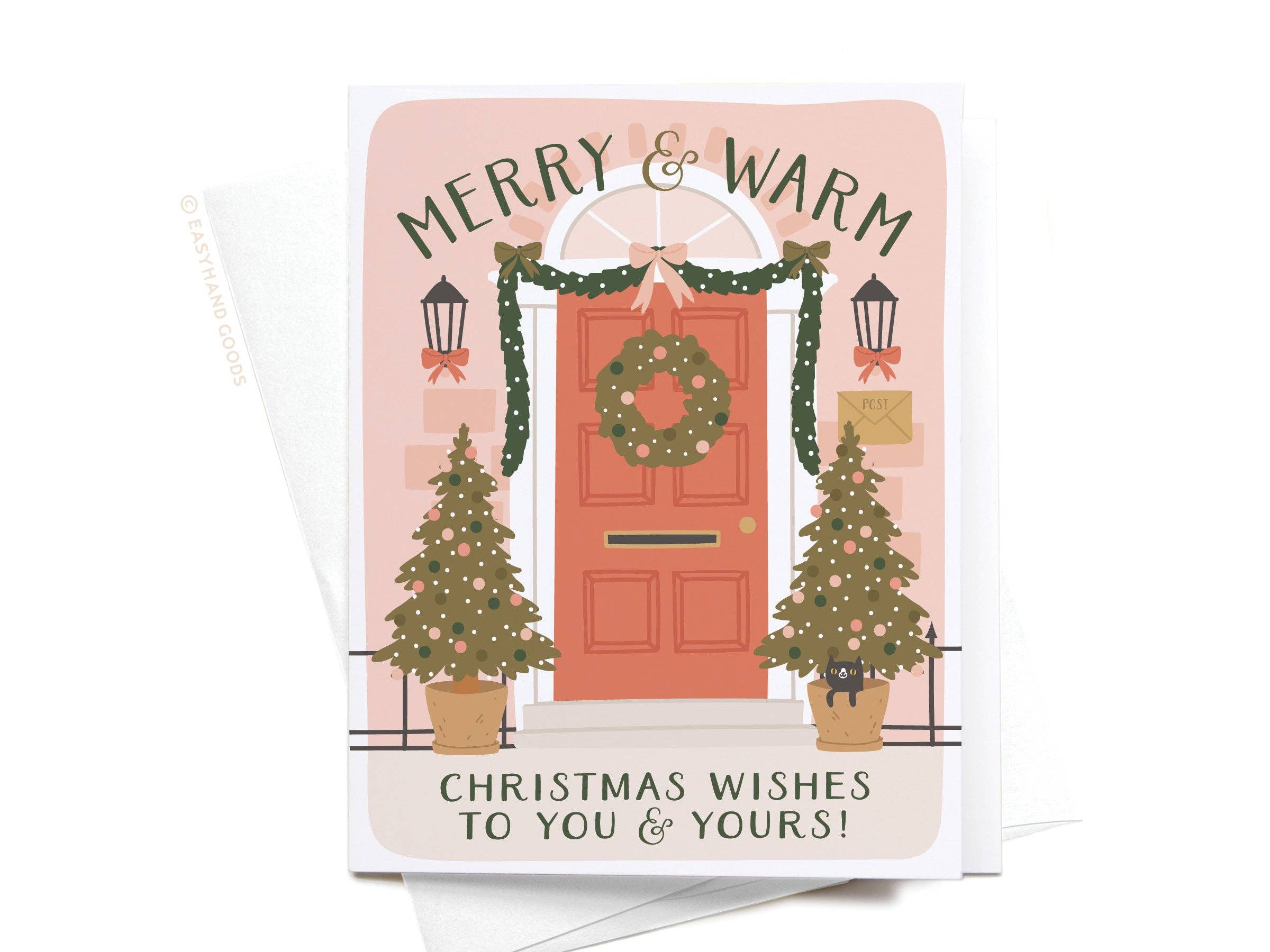 Merry & Warm Christmas Wishes Greeting Card