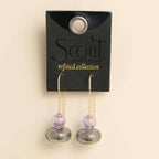 Refined Glass Stacked Threader - Lavender/Smoke/Gold