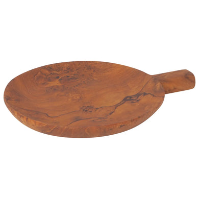 Teak Wood Paddle Tray: Medium