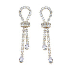 Diamond Drop Statement Earrings