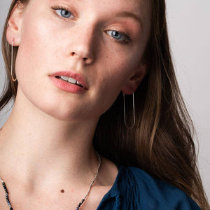 Cosmic Gold Oval Earrings