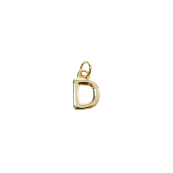 Gold Letter Charm Collection