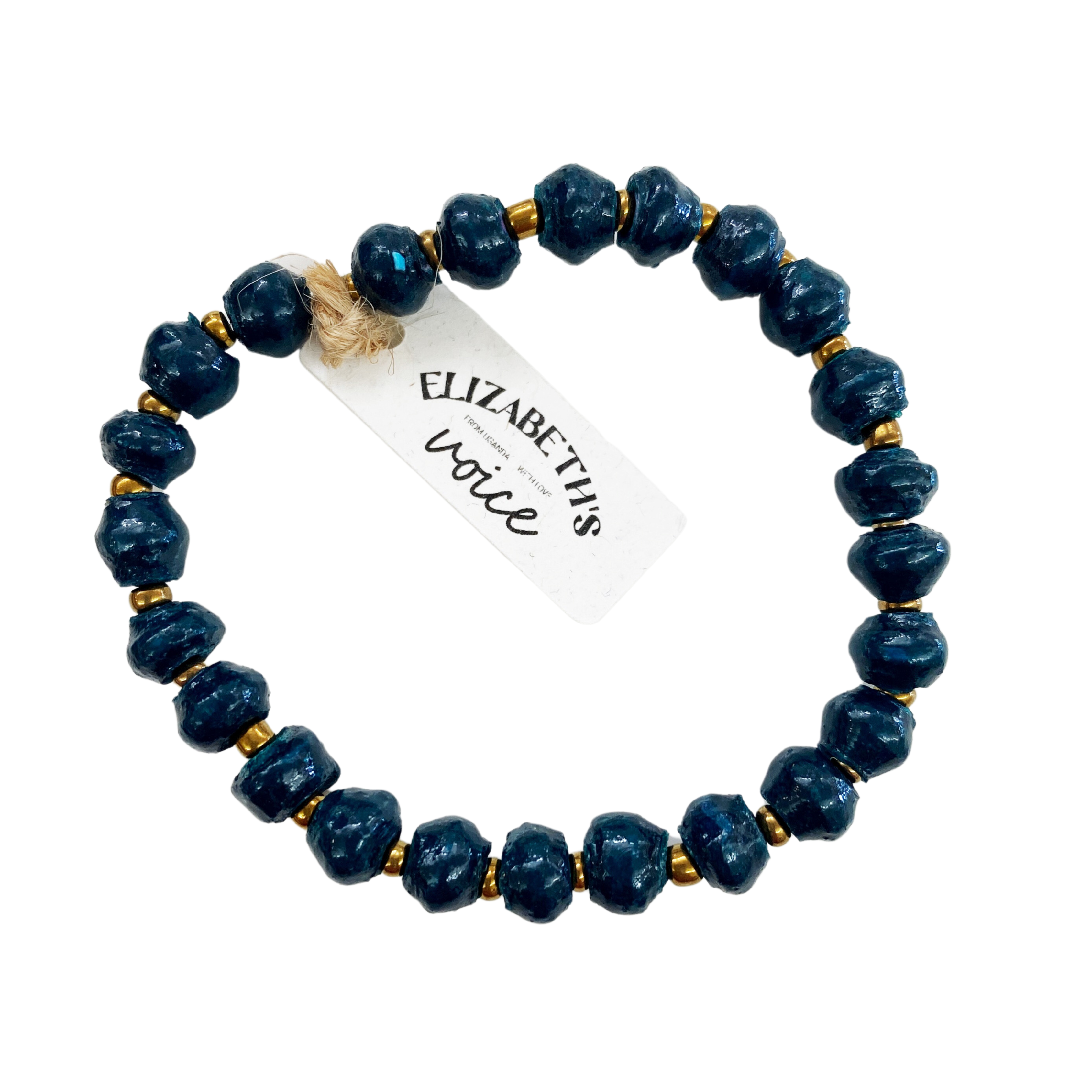 Single Paper Bead Bracelet