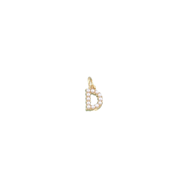 Pearl Letter Charm Collection