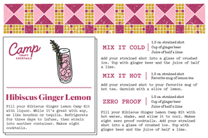 Hibiscus Ginger Lemon Cocktail Kit- 16 oz