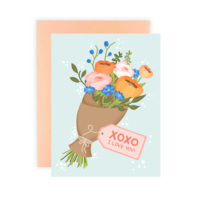 XOXO Bouquet Greeting Card