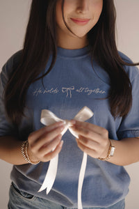He Holds All Together Tee - Blue