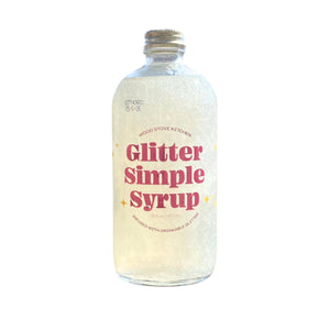 Glitter Simple Syrup, 16 fl oz with Edible Glitter