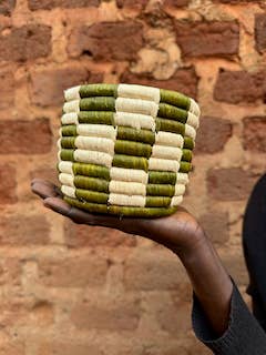 Avocado Green Margaret Basket