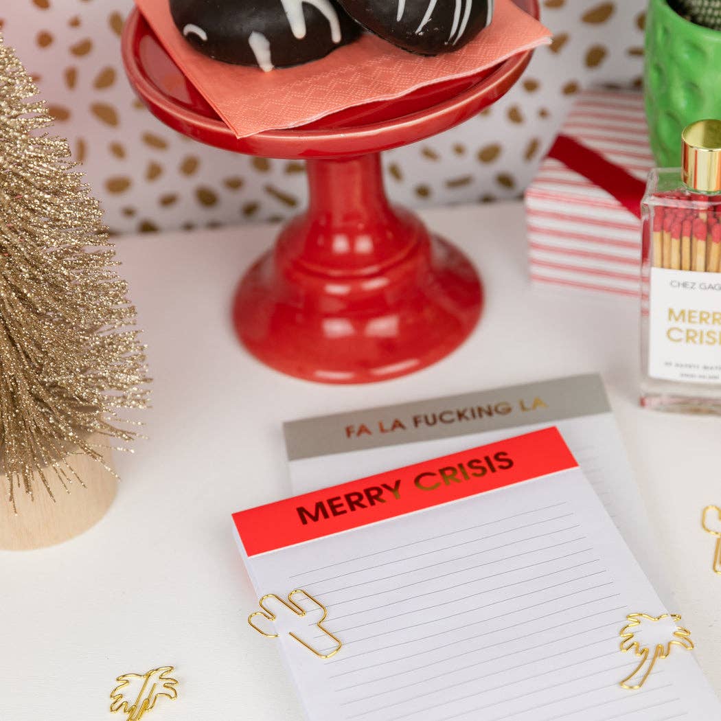 Merry Crisis | Holiday Lined Notepad
