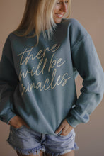 There Will Be Miracles Pullover- Arctic Blue