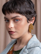 Beaded Handwoven Petalia Earrings