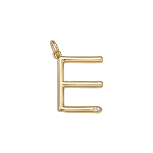 Large Letter with Diamond Accent