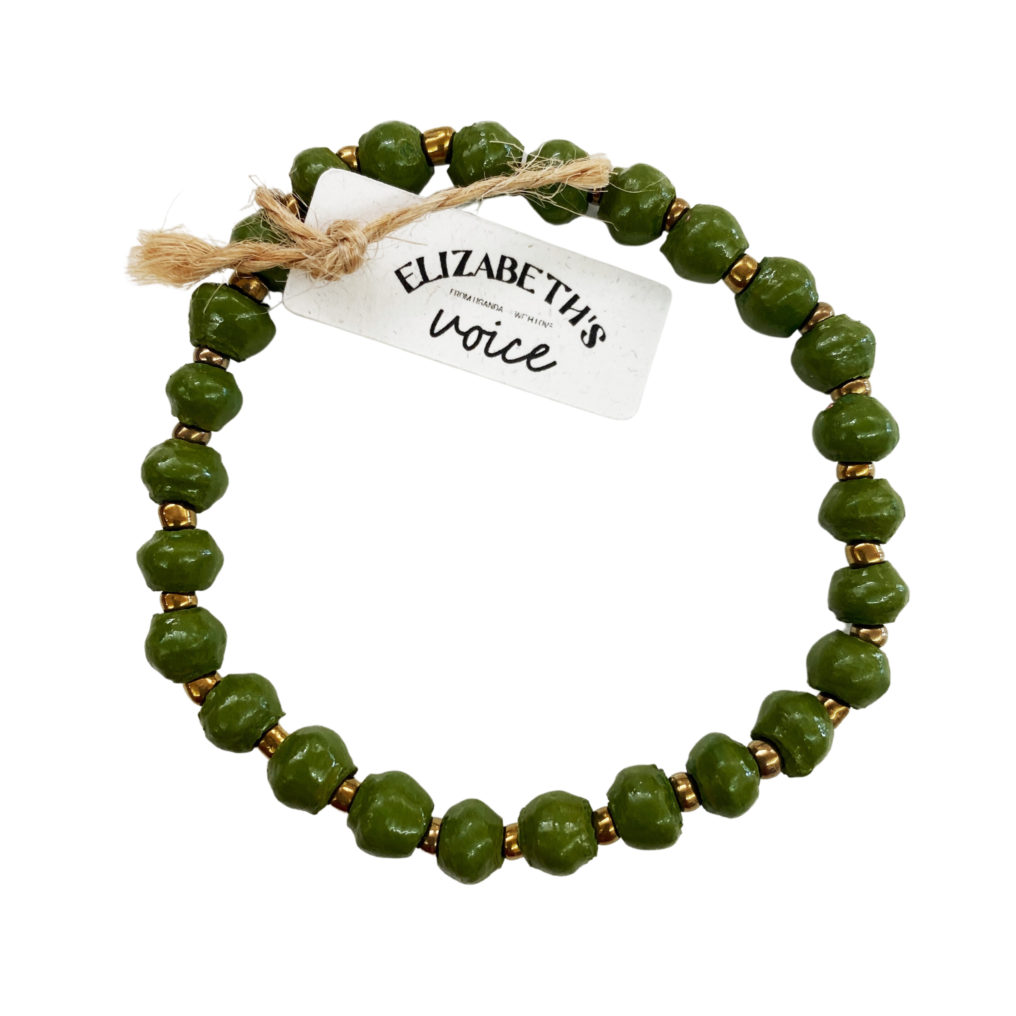 Single Paper Bead Bracelet