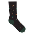 Support Youth Sports Socks - Black Footballs