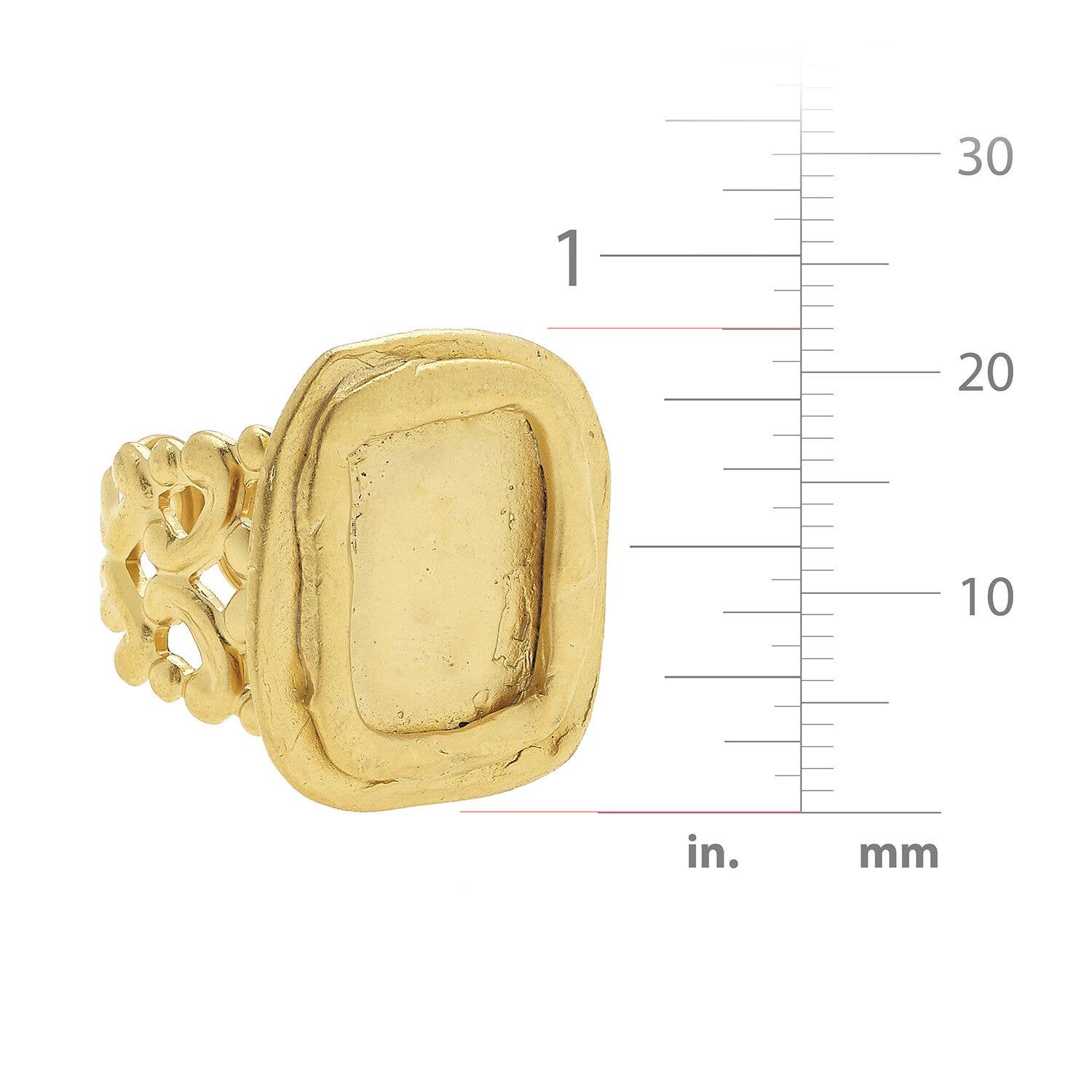 Handcast Gold Adjustable Ring | Susan Shaw