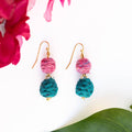 Threaded Kantha Drop Earrings | Bloom