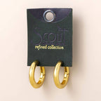 Med Stellar Hoop - Gold Vermeil