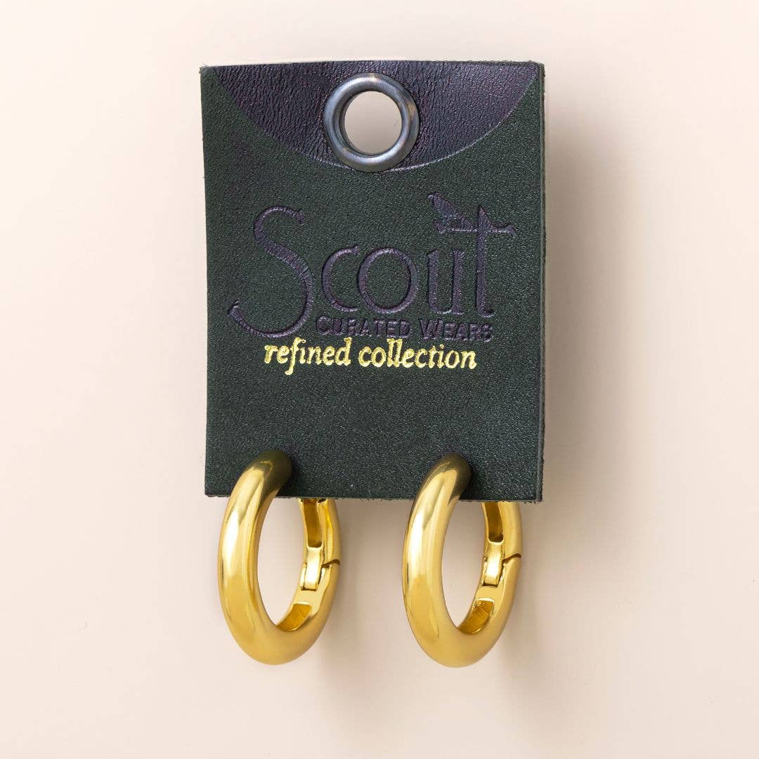 Med Stellar Hoop - Gold Vermeil