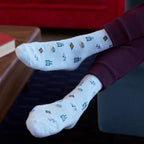 Socks that Give Books (Blue Travel)