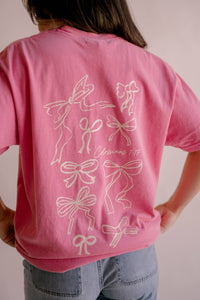 He Holds All Together Tee - Pink