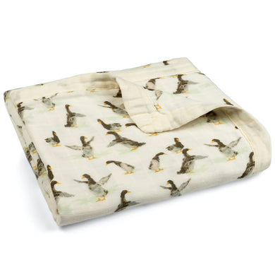 Duck Big Lovey Muslin Blanket