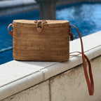 Ata Vine Cross Body Tote Bag with Flat Top