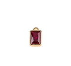Rectangle Birthstone Charms