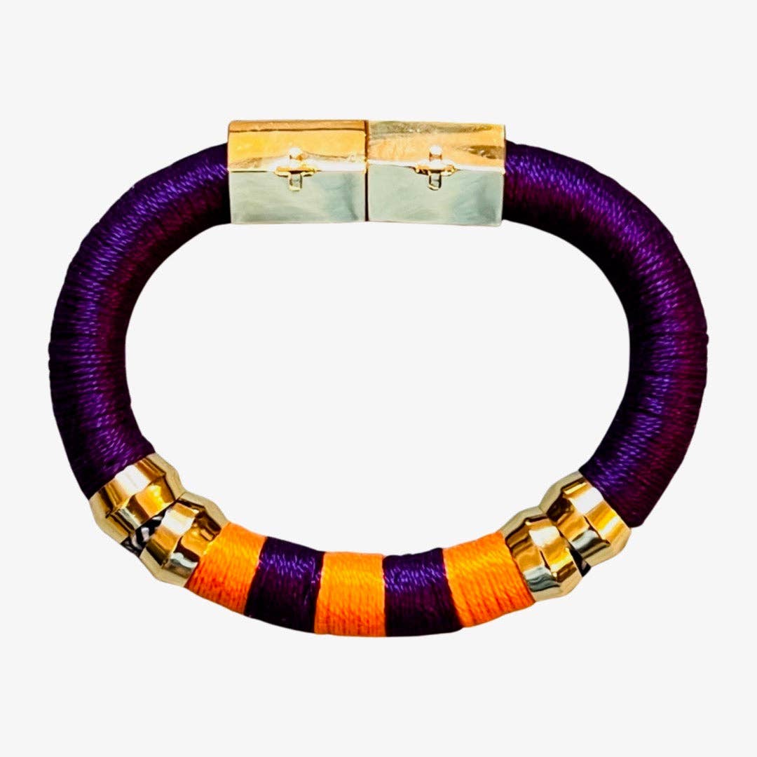 Gameday Bracelet Purple and Orange