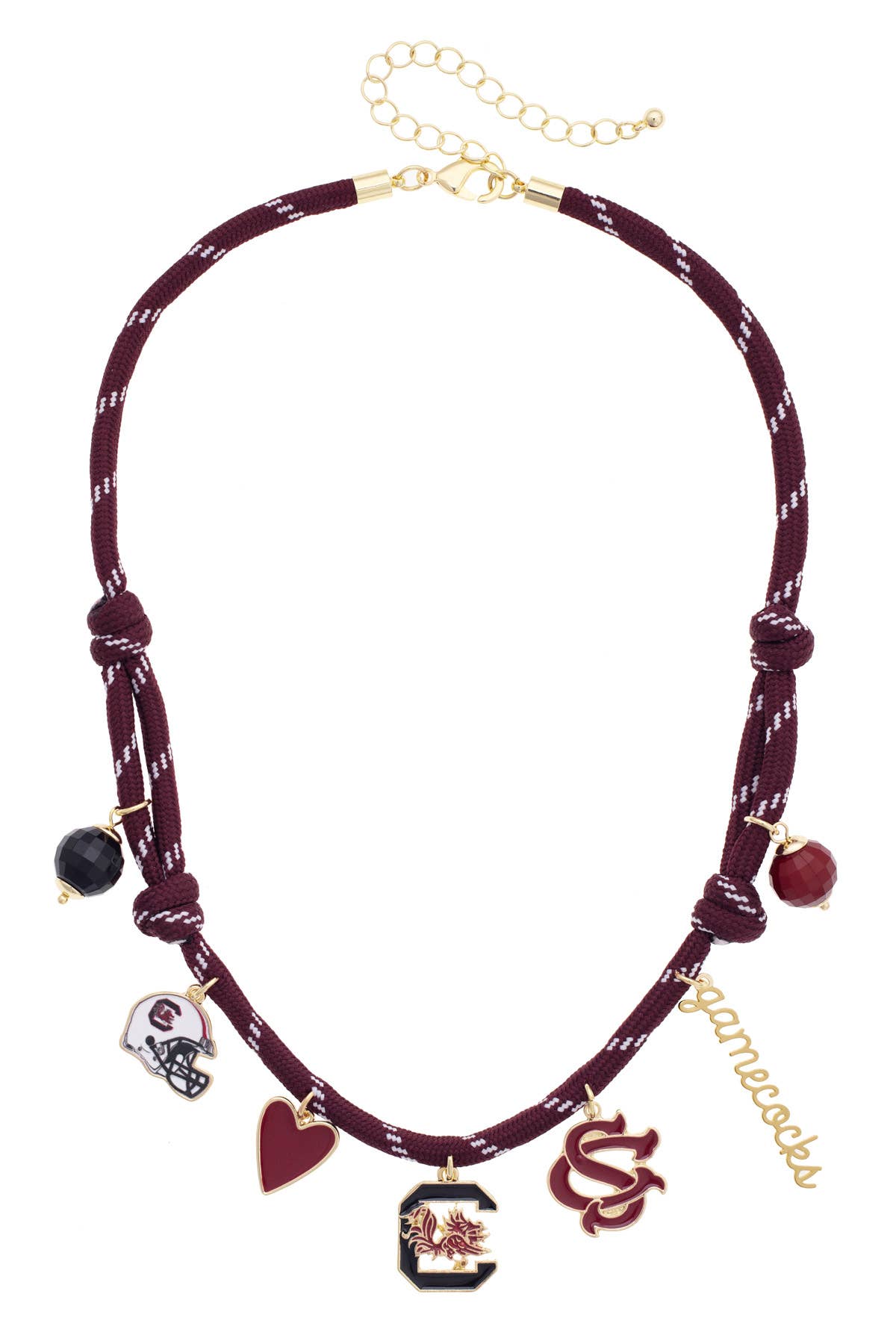 South Carolina Paracord Charm Necklace